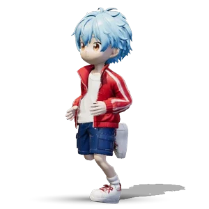 Anime boy mascot
