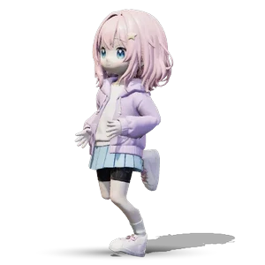 Anime girl mascot